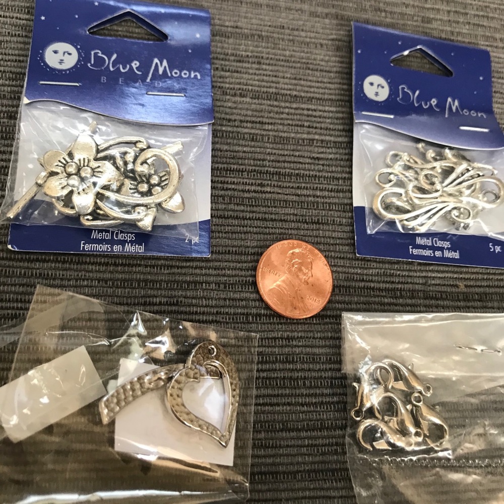 SILVER METAL TOGGLE/LOBSTER CLASPS Jewelry Supply